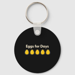 Egg Surplus Too Many Eggs Ckyard Chicken Humour Fa Key Ring