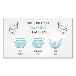 Egg Test For Freshness Customer Reminder Magnet