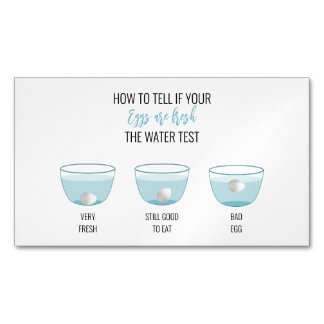 Egg Test For Freshness Customer Reminder Magnet