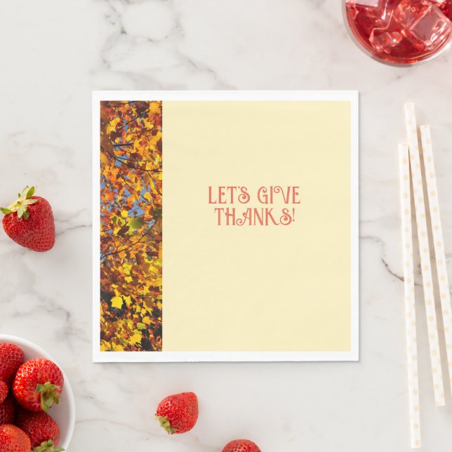 Egg White Dinner Happy Thanks giving  Napkin (Insitu)