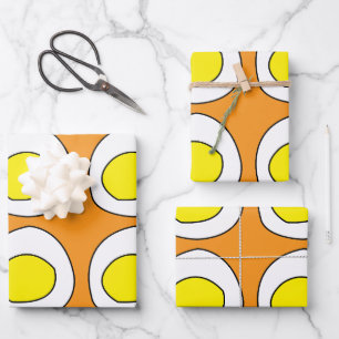 Egg Yolk Eggs Wrapping Paper Sheet