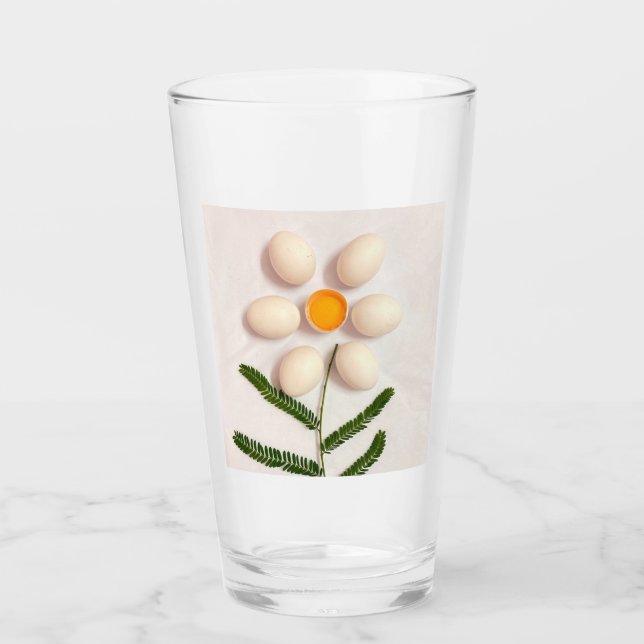 Egg Yolk Flower Glass (Front)