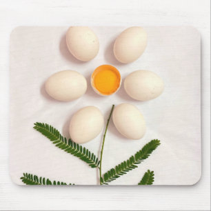 Egg Yolk Flower Mouse Mat