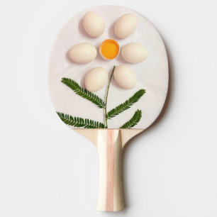 Egg Yolk Flower Ping Pong Paddle