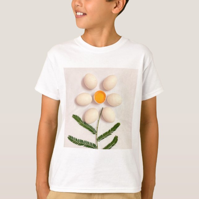 Egg Yolk Flower T-Shirt (Front)