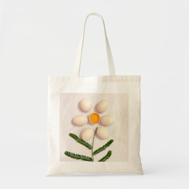 Egg Yolk Flower Tote Bag (Front)
