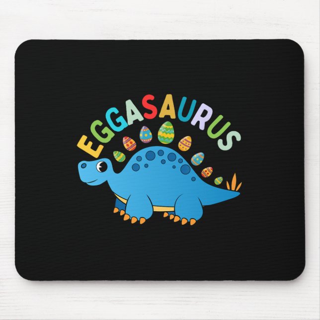 Eggasaurus Easter Egg Hunt Dinosaur Stegosaurus To Mouse Mat (Front)