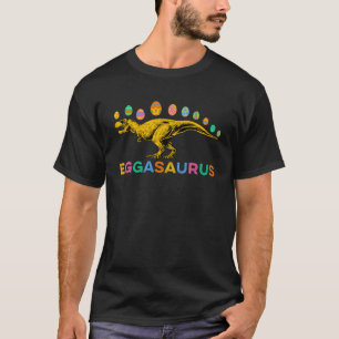 Eggasaurus Stegosaurus Easter Egg Dinosaur Happy E T-Shirt