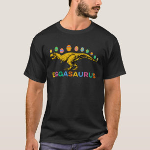 Eggasaurus Stegosaurus Easter Egg Dinosaur Happy E T-Shirt