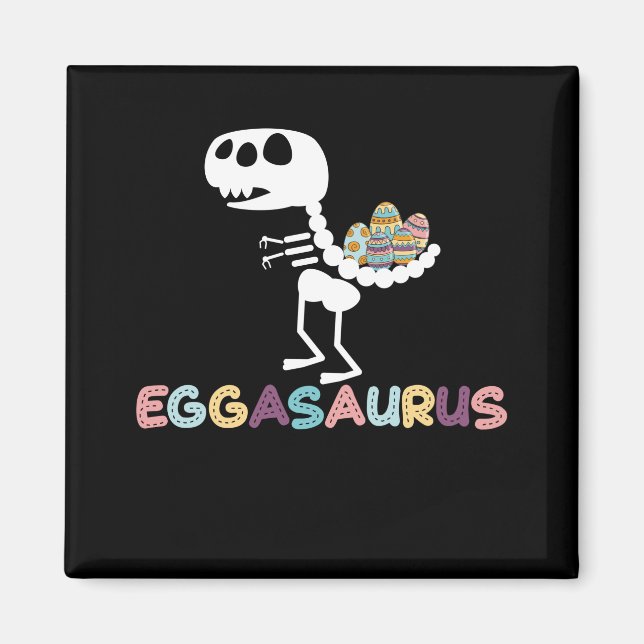 Eggasaurus Stegosaurus Easter Egg Dinosaur Magnet (Front)