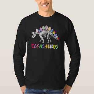 Eggasaurus Stegosaurus Egg Dinosaur Happy Easter D T-Shirt