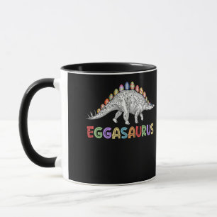 Eggasaurus Stegosaurus Egg Dinosaur Happy Easter Mug