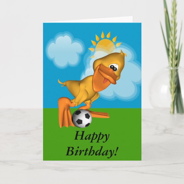 Eggbert The Duck Happy Birthday Card (Front)