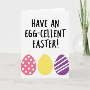 Eggcellent Easter Greeting Card