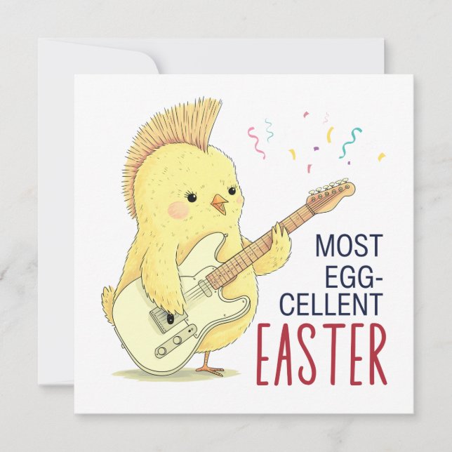 Eggcellent Easter  Holiday Card (Front)
