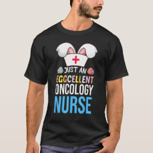 Eggcellent Oncology Nurse Easter Cute Bunny Ears M T-Shirt