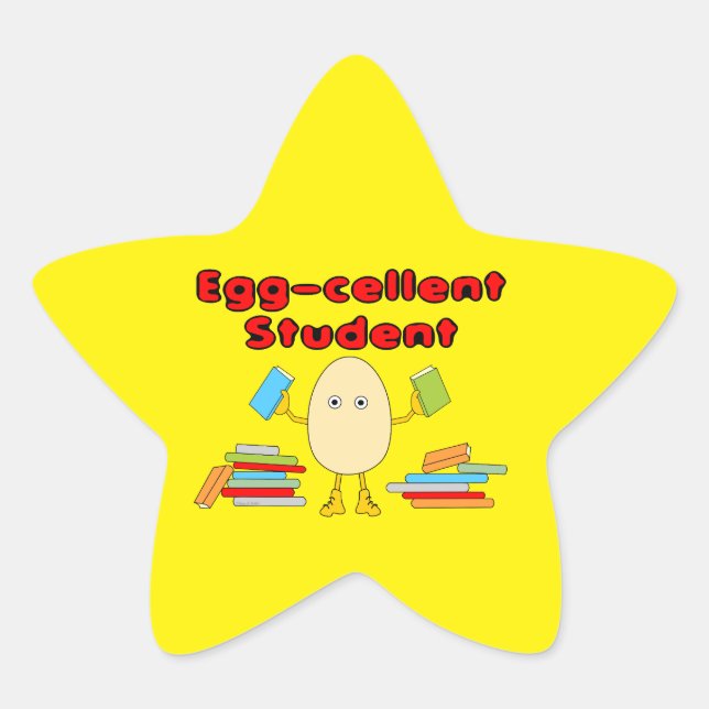 Eggcellent Student Star Sticker (Front)