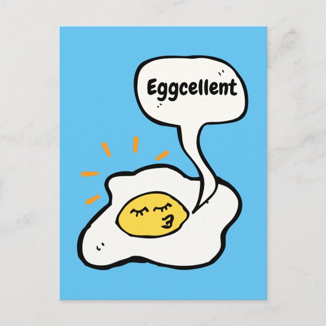 Eggcellent Sunny Side Up Postcard (Front)