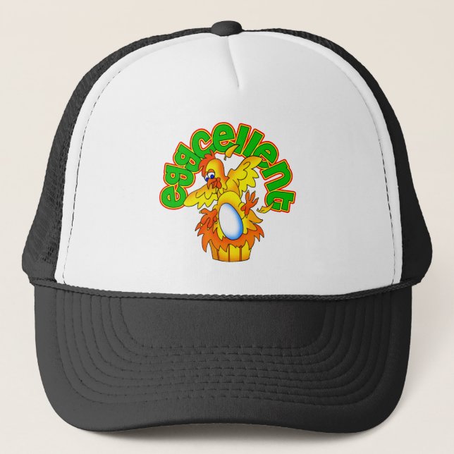 Eggcellent Trucker Hat (Front)