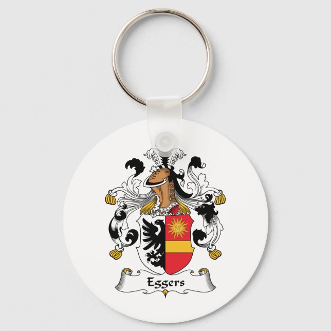 Eggers Family Crest Key Ring (Front)