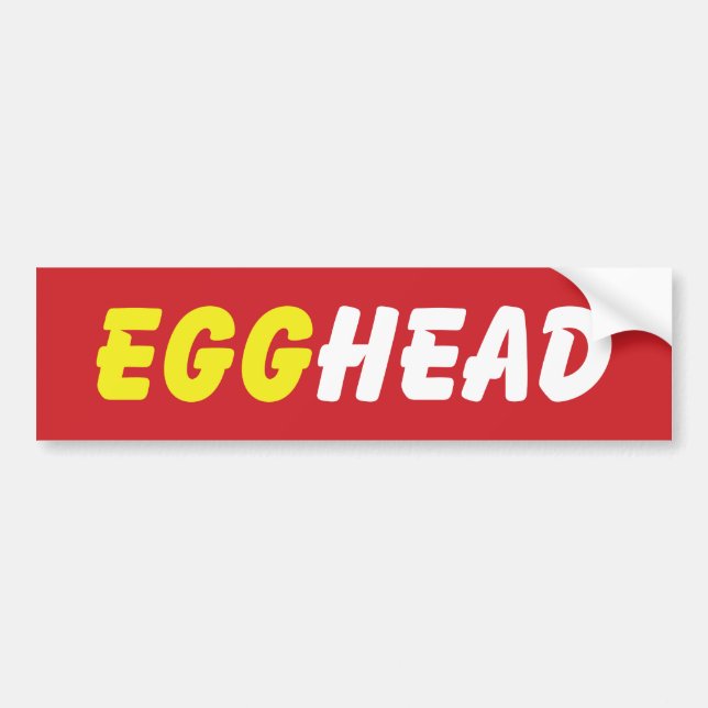 EGGHEAD BUMPER STICKER (Front)