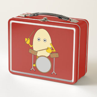Egghead Drummer Metal Lunch Box