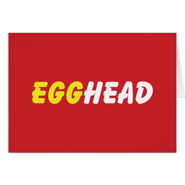 EGGHEAD GREETING CARDS (Front Horizontal)