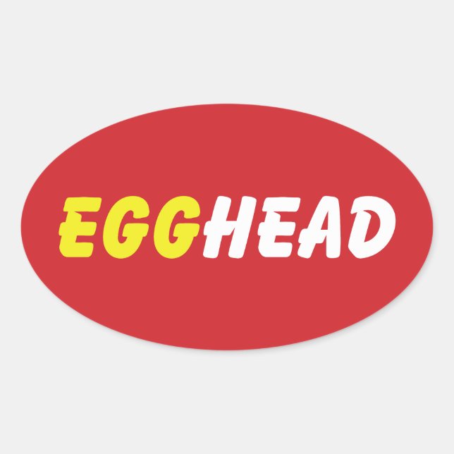 EGGHEAD OVAL STICKER (Front)
