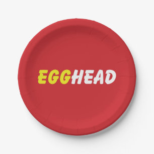 EGGHEAD PAPER PLATE