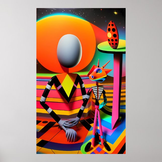 Egging On an Imaginary Friend Under the Tableau Poster (Front)