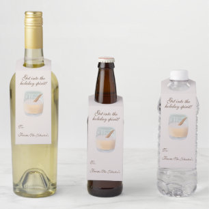 Eggnog Bottle Tag