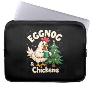 Eggnog & Chickens Laptop Sleeve