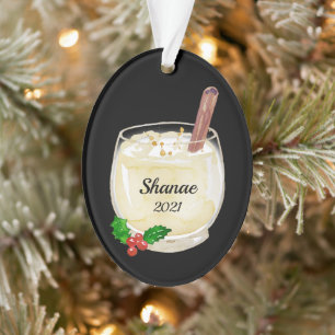 Eggnog Cup Personalised Ornament