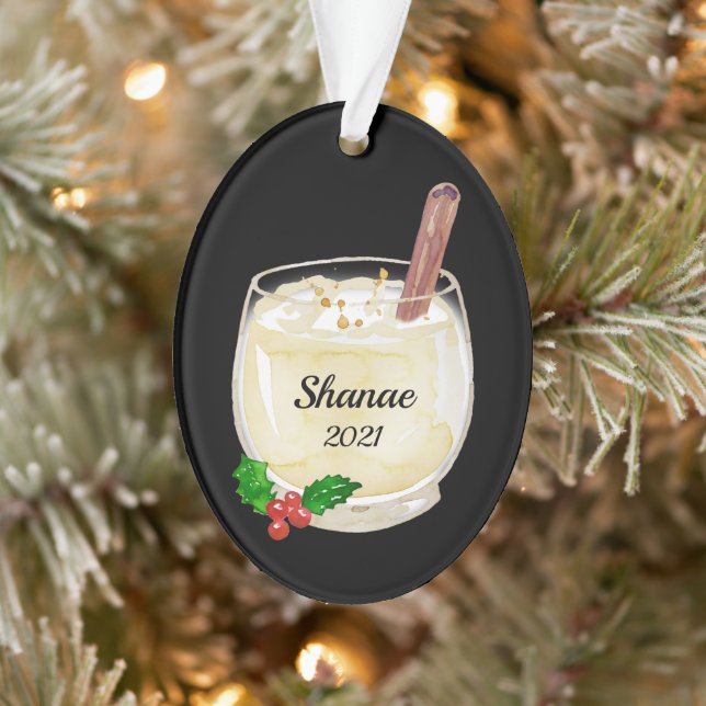 Eggnog Cup Personalised Ornament (Tree)