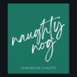 Eggnog Food and Beverage Label Set<br><div class="desc">Green script eggnog label with name.</div>