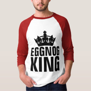 EGGNOG KING, Funny Men's Christmas T-Shirts