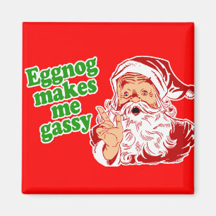 Eggnog Makes Santa Fart Magnet