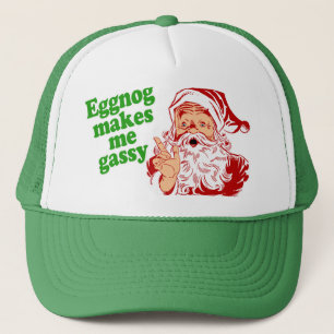 Eggnog Makes Santa Fart Trucker Hat