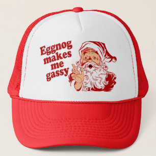 Eggnog Makes Santa Gassy Trucker Hat