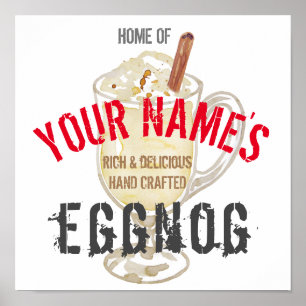 Eggnog Personalised Poster