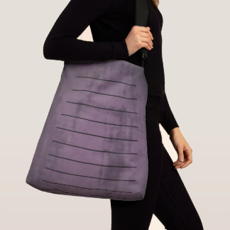 Eggplant Abstract Crossbody Tote Bag