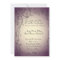 Eggplant and Gold Tint Wedding Invitation