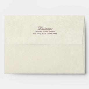 Eggplant and Ivory Envelopes