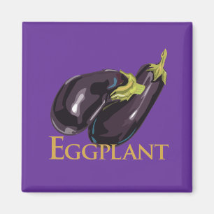 Eggplant Aubergine Magnet