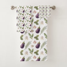 Eggplant Bath Towels Bathroom Elegant Stylish