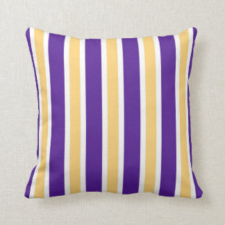 Eggplant & Cantaloupe Stripes w/ Eggplant back Cushion