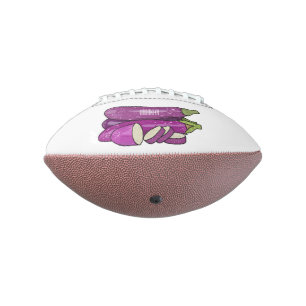 Eggplant cartoon illustration american football