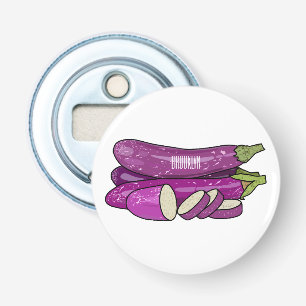 Eggplant cartoon illustration bottle opener