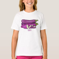 Eggplant cartoon illustration