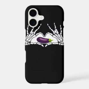 Eggplant Classic - Skeleton Hands Heart
